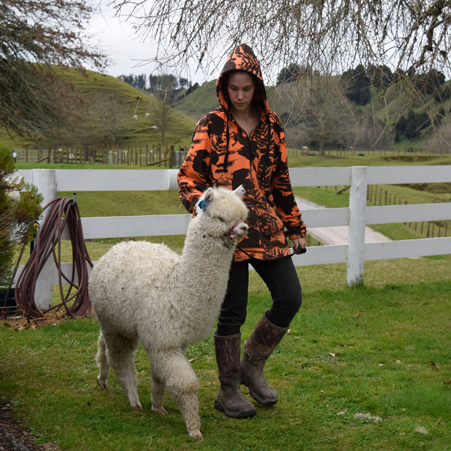 Giggles with cria Keane